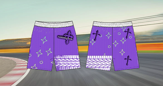 Purple Skid Mark Shorts