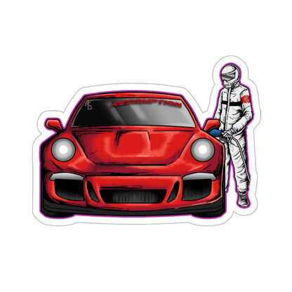 Red3mption Race Car Driver Sticker