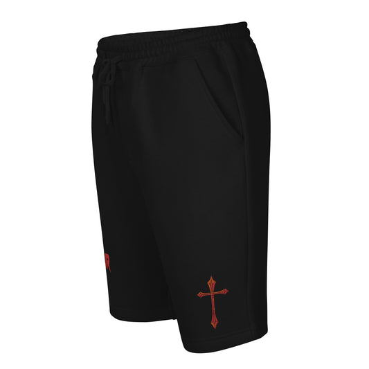 Redemption Cross Embroidered Stitching Shorts